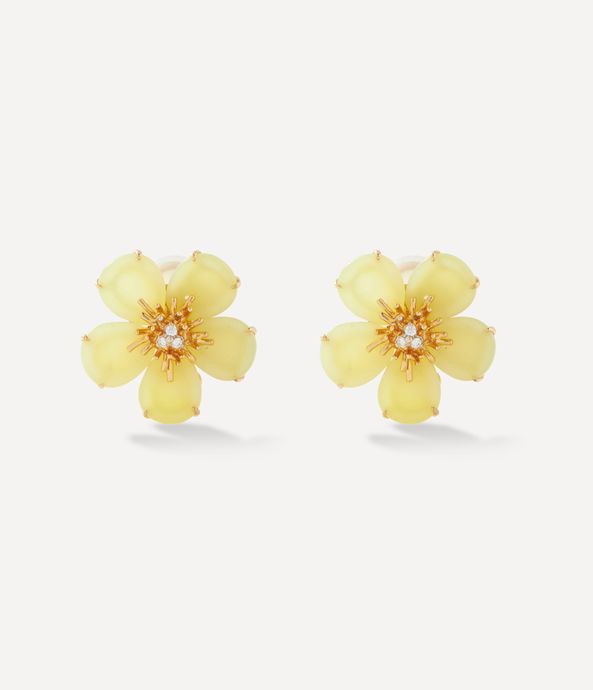 brinco daisy baby amarelo